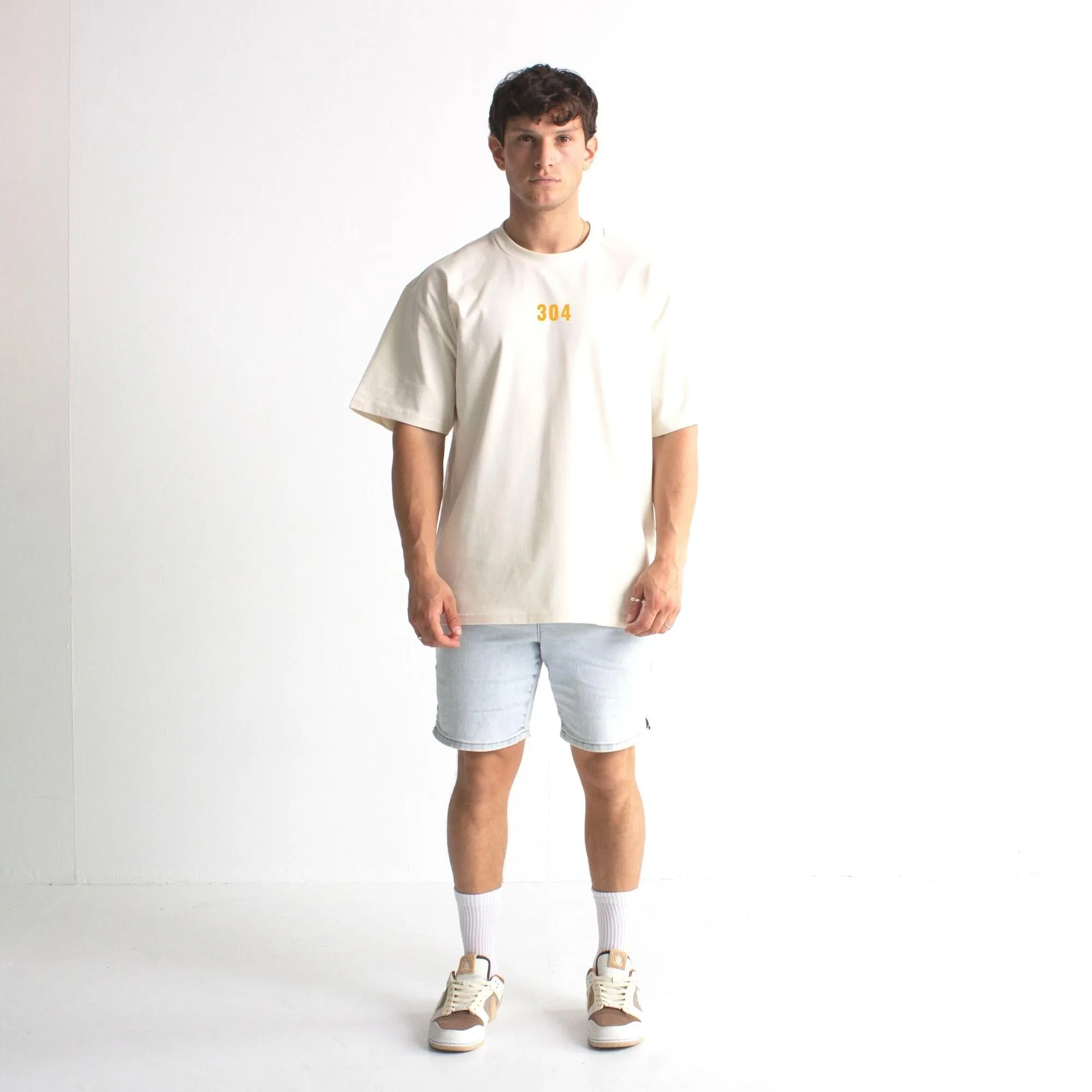 304 Mens Paradise T-Shirt Ecru