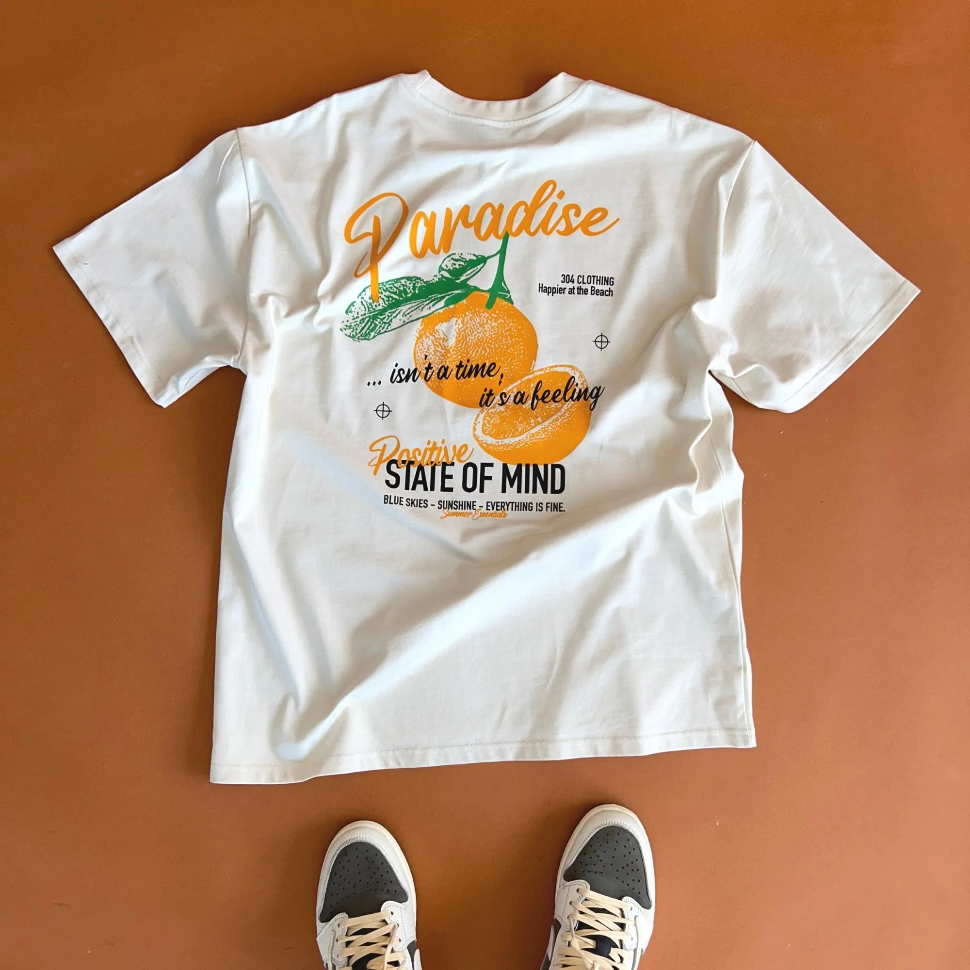 304 Mens Paradise T-Shirt Ecru