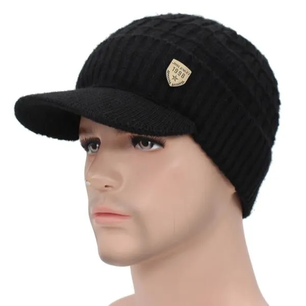 AETRUE Warm Wool Knitted Cap