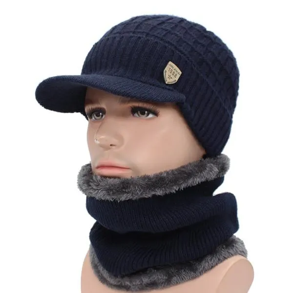 AETRUE Warm Wool Knitted Cap
