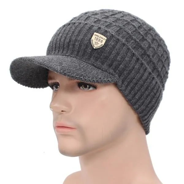 AETRUE Warm Wool Knitted Cap