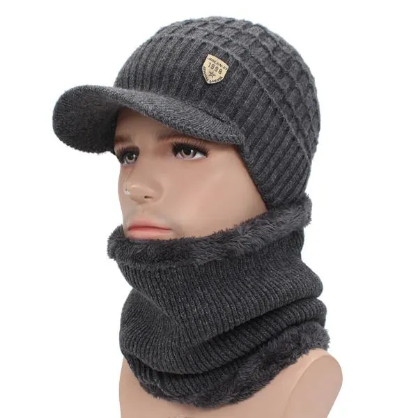AETRUE Warm Wool Knitted Cap