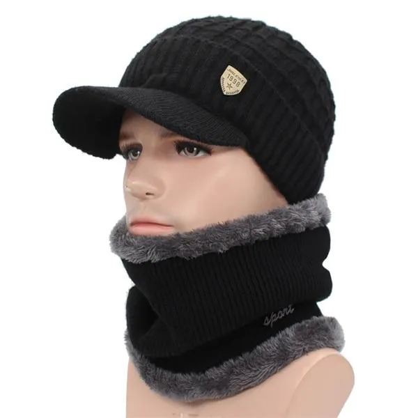 AETRUE Warm Wool Knitted Cap