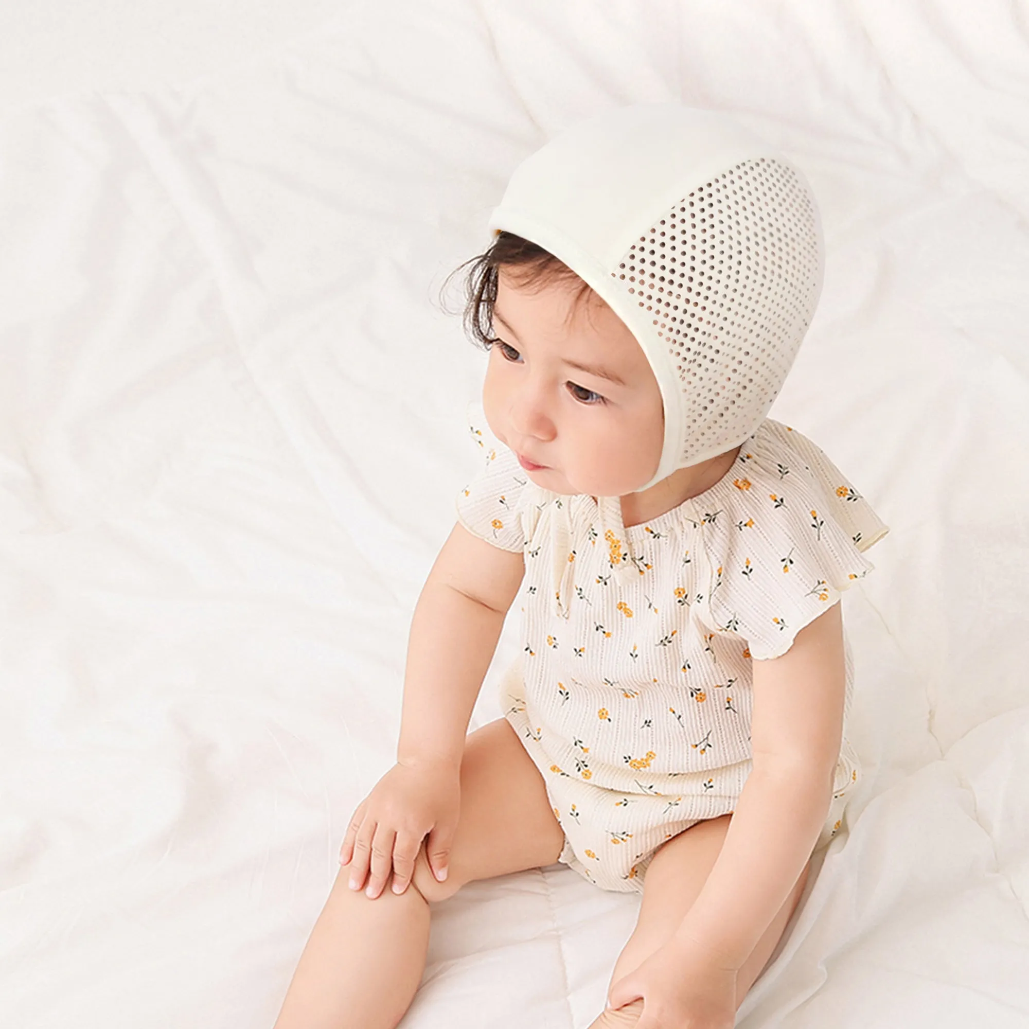 Baby Mesh Bonnet Pilot Cap Hat | Pink