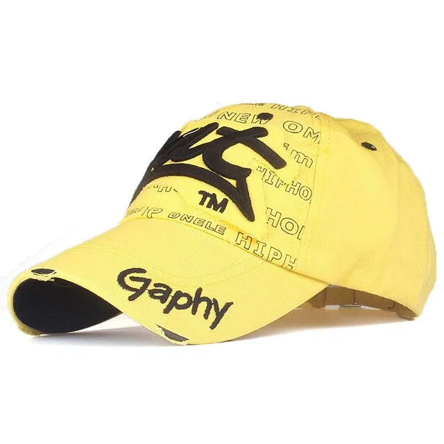Bat Gaphy Distressed Baseball Cap (15 Colours)