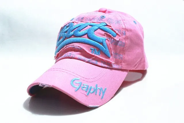 Bat Gaphy Distressed Baseball Cap (15 Colours)