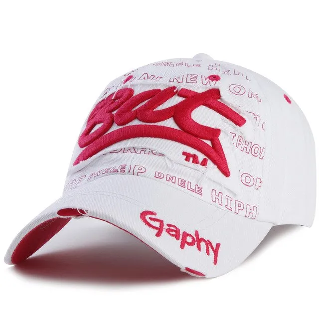 Bat Gaphy Distressed Baseball Cap (15 Colours)