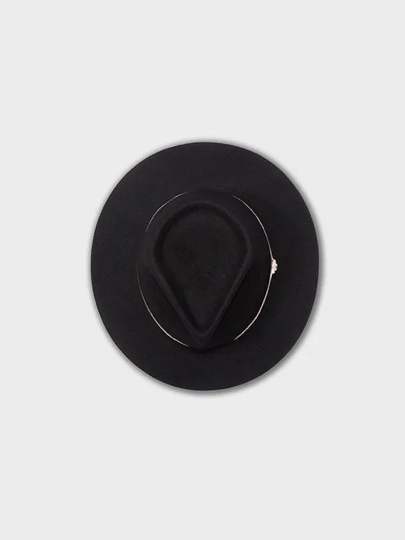 BILLY BONES CLUB THE RASKAL FEDORA - BLACK