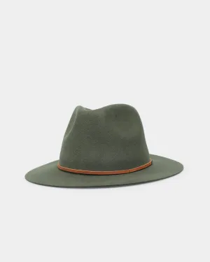 Brixton Wesley Fedora Military Olive