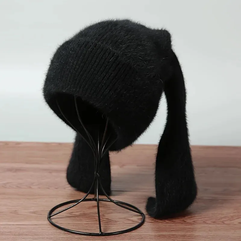 Cashmere Knitted Warm Versatile Ear Protection High-end Cute Gift Hat
