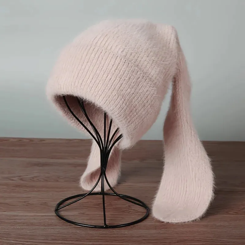 Cashmere Knitted Warm Versatile Ear Protection High-end Cute Gift Hat