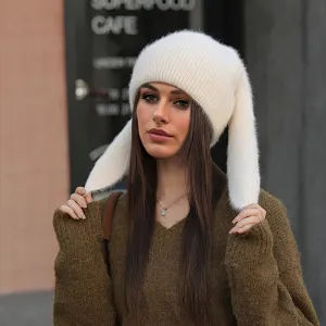 Cashmere Knitted Warm Versatile Ear Protection High-end Cute Gift Hat