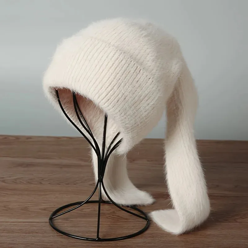 Cashmere Knitted Warm Versatile Ear Protection High-end Cute Gift Hat