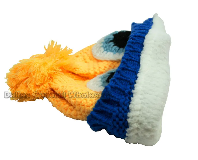 Childrens Owl Knitted Beanies Wholesale