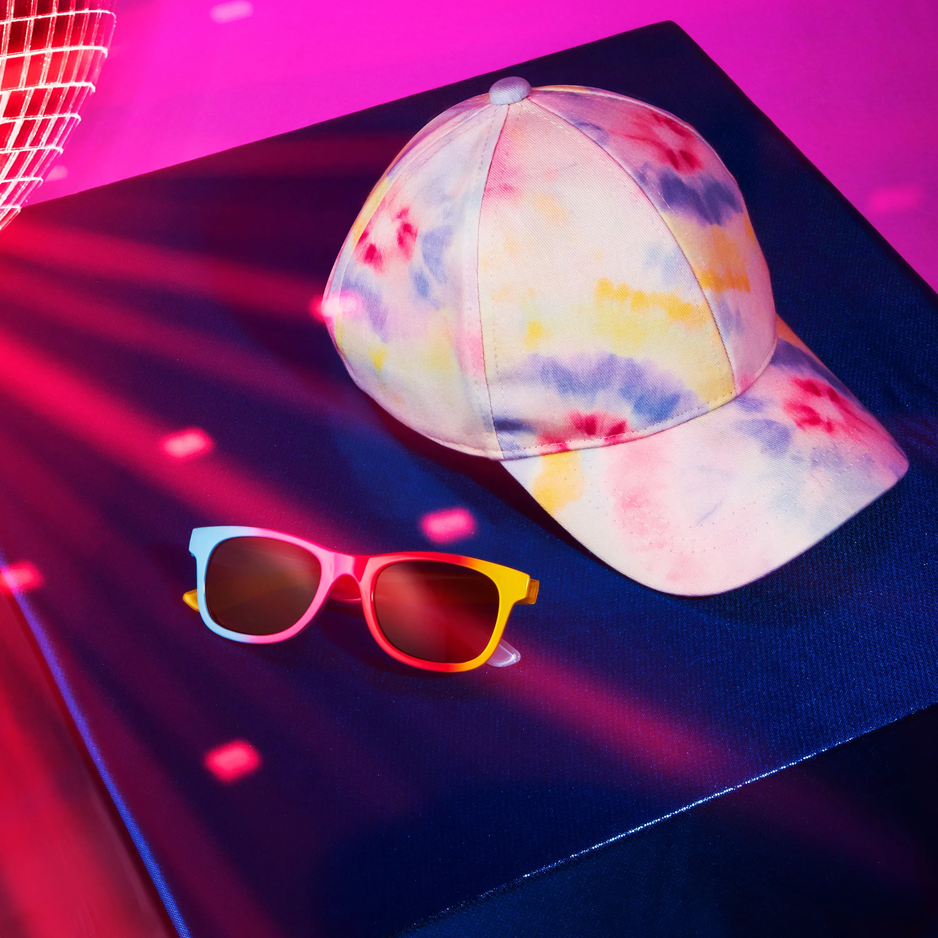 CityComfort Girls Cap and Sunglasses Set, Baseball Cap and UV Sunglasses - Multicolored