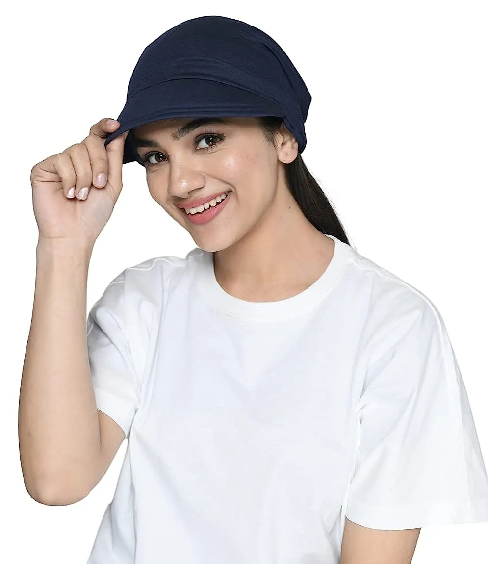 Designer Visor Short Tails Hats For Chemo Patients