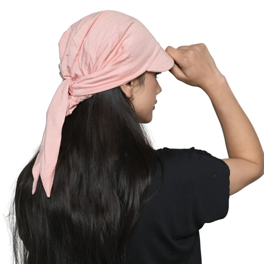 Designer Visor Short Tails Hats For Chemo Patients