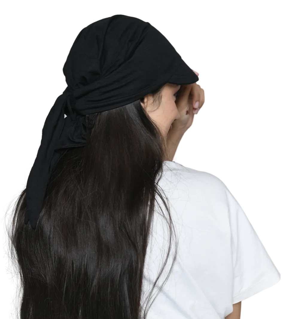 Designer Visor Short Tails Hats For Chemo Patients