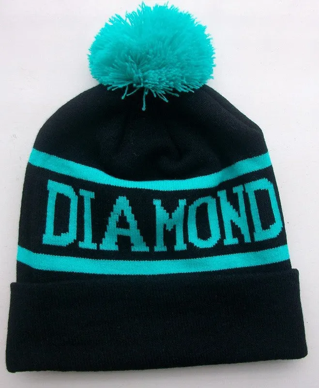 Diamond Supply Co Beanie Hat Popular Skullies Beanies Men And Women Winter Knit Letter Cap 4 Colors Gorras