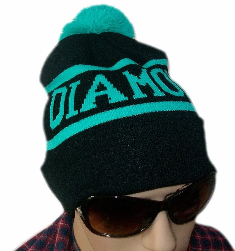 Diamond Supply Co Beanie Hat Popular Skullies Beanies Men And Women Winter Knit Letter Cap 4 Colors Gorras