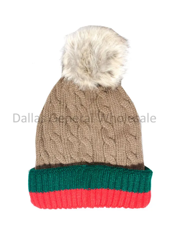 Fashion Thermal Beanie with Pom Pom Ball Wholesale