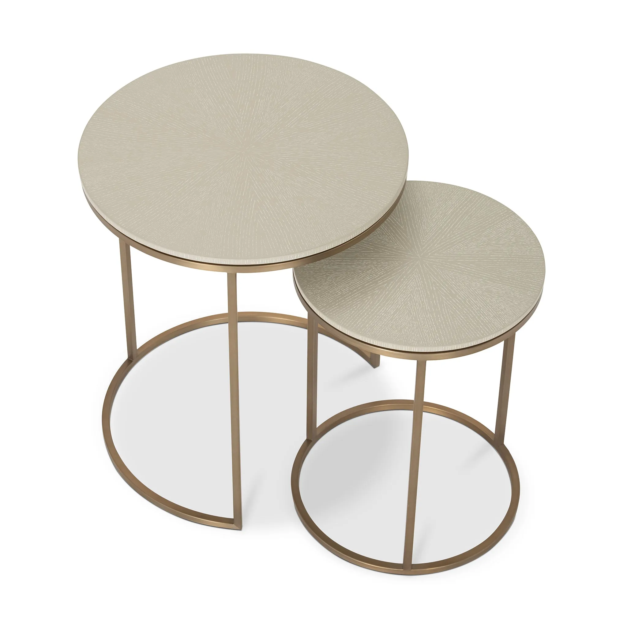 GALLO BRASS BUNCHING END TABLE