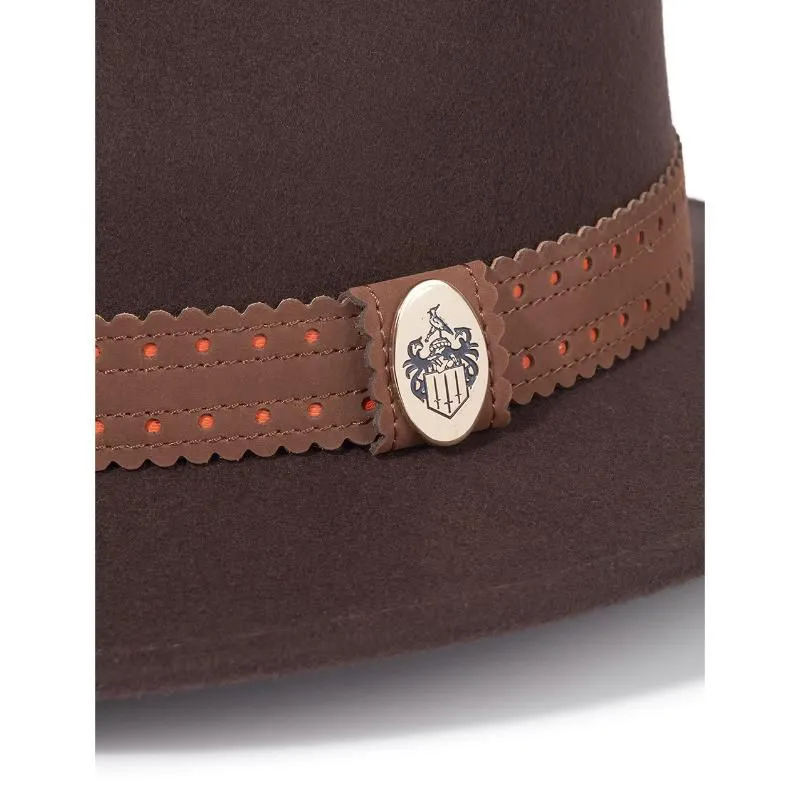 Hicks & Brown x Fairfax & Favor Waveney Ladies Fedora - Dark Brown