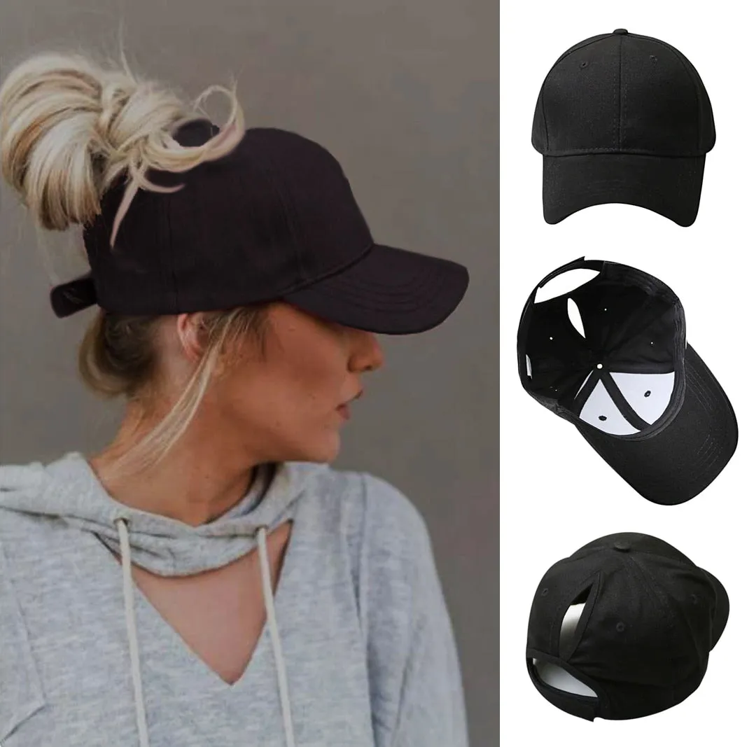 High Bun Baseball Hat