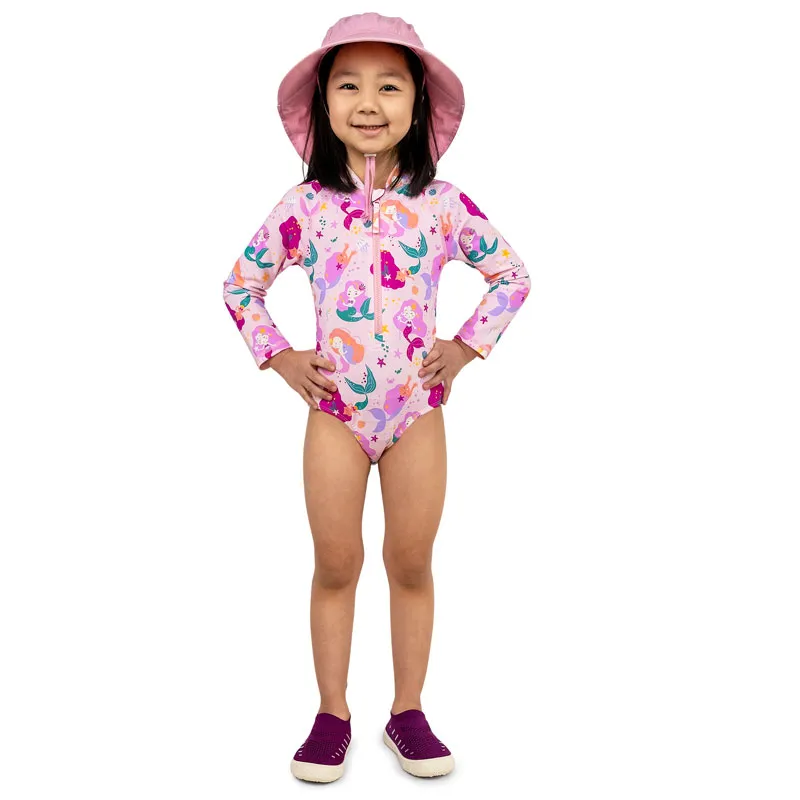Jan & Jul 1pc UV Swimsuit - Pink Mermaid