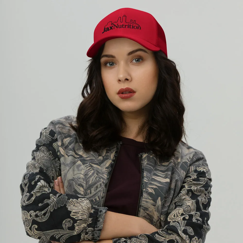 Jax Nutrition Black Logo Trucker Cap