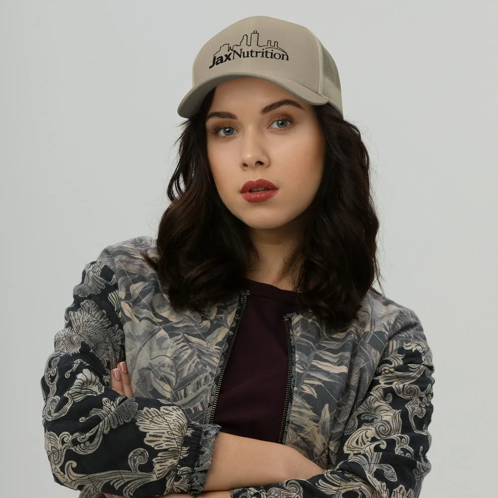 Jax Nutrition Black Logo Trucker Cap