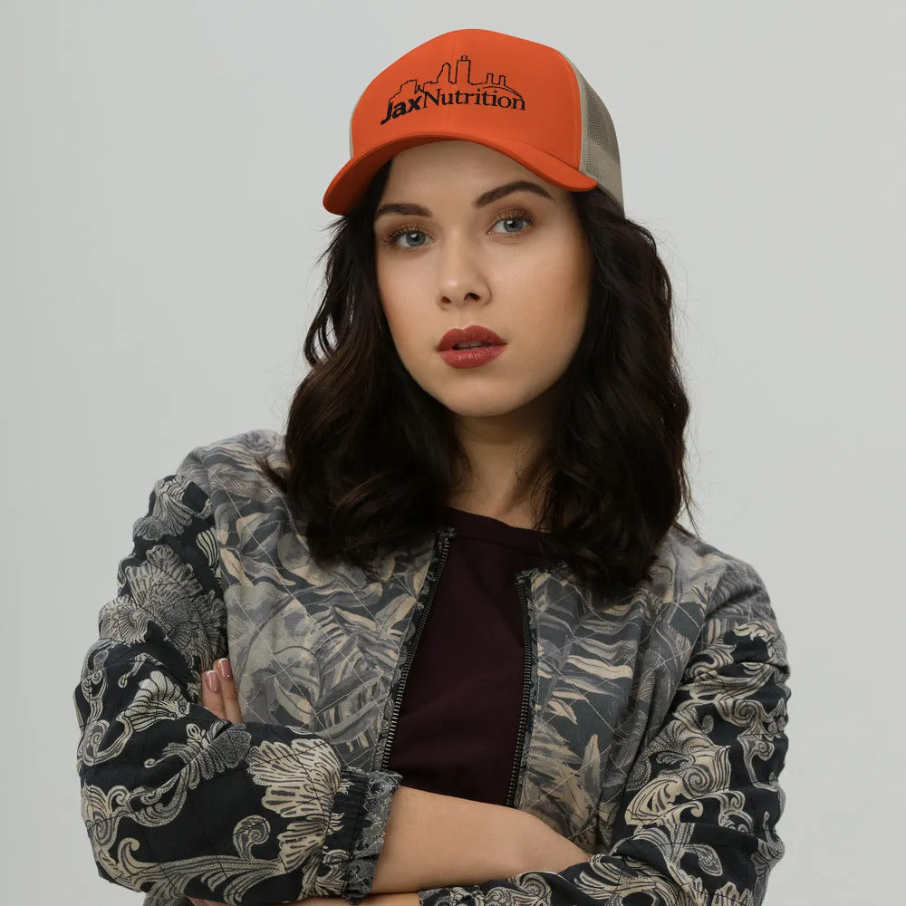 Jax Nutrition Black Logo Trucker Cap
