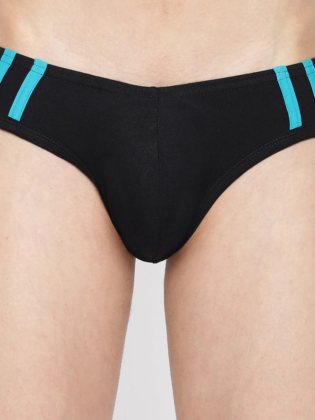La Intimo Striped and Solid Fashion Brief (Pack of 2)