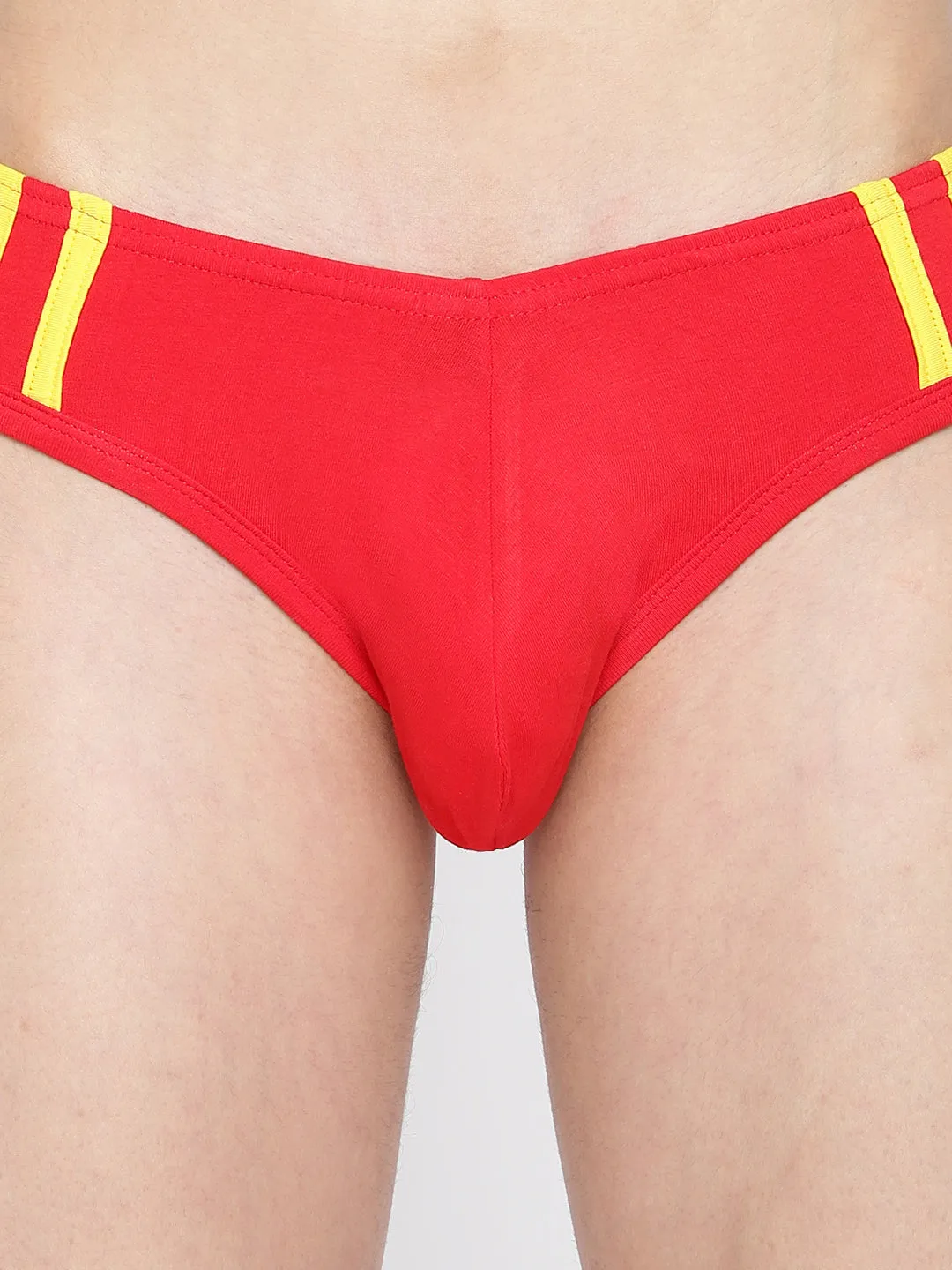 La Intimo Striped and Solid Fashion Brief (Pack of 2)