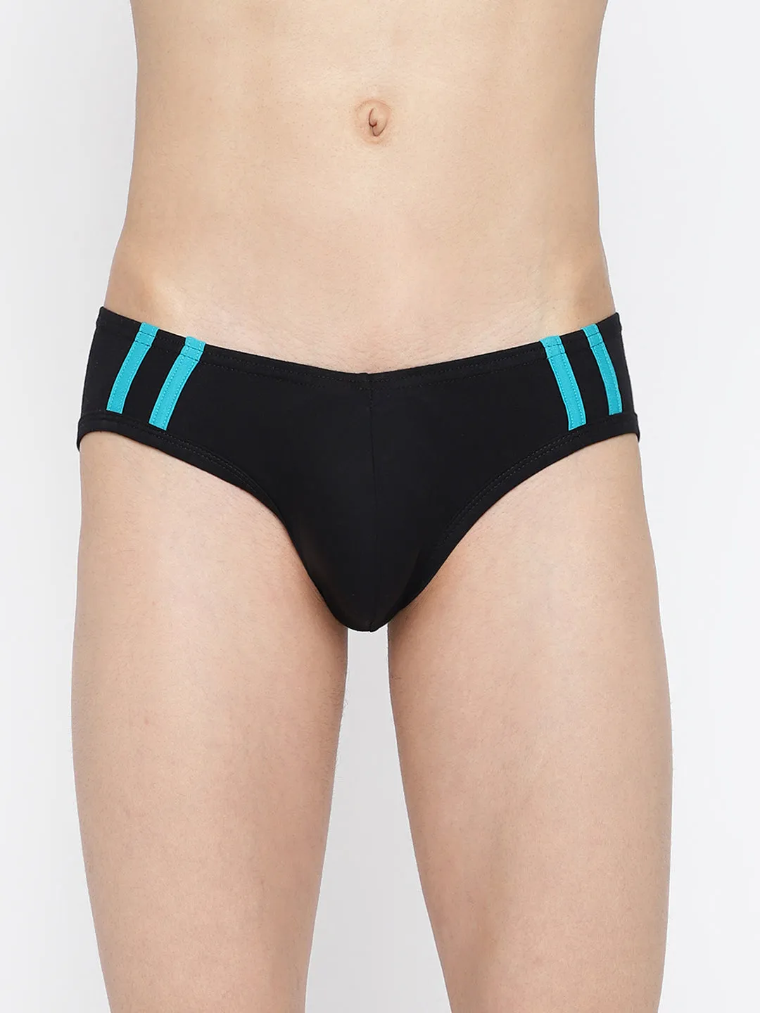 La Intimo Striped and Solid Fashion Brief (Pack of 2)