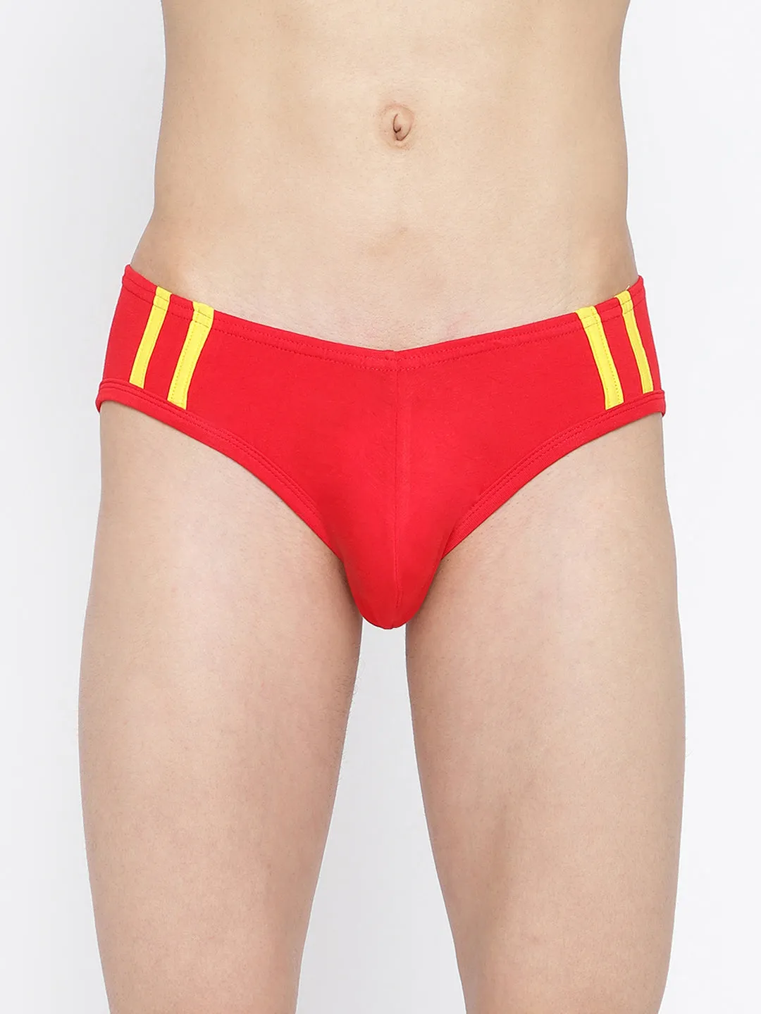 La Intimo Striped and Solid Fashion Brief (Pack of 2)