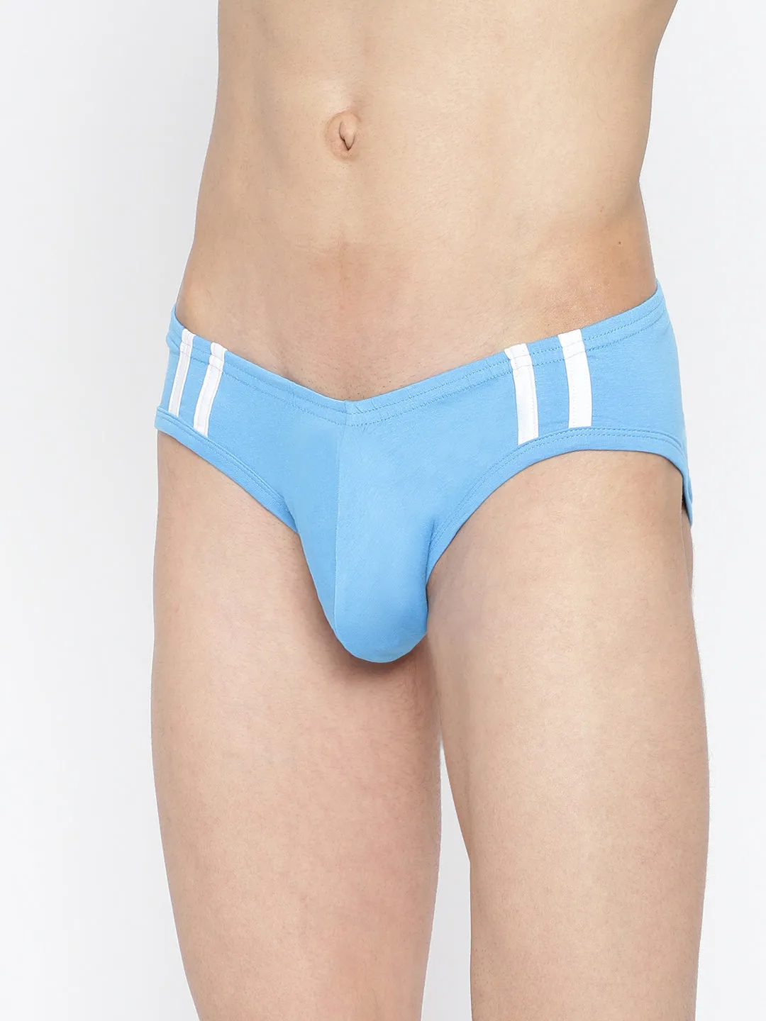La Intimo Striped and Solid Fashion Brief (Pack of 2)