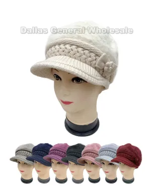 Ladies Beautiful Visor Beanies Caps Wholesale