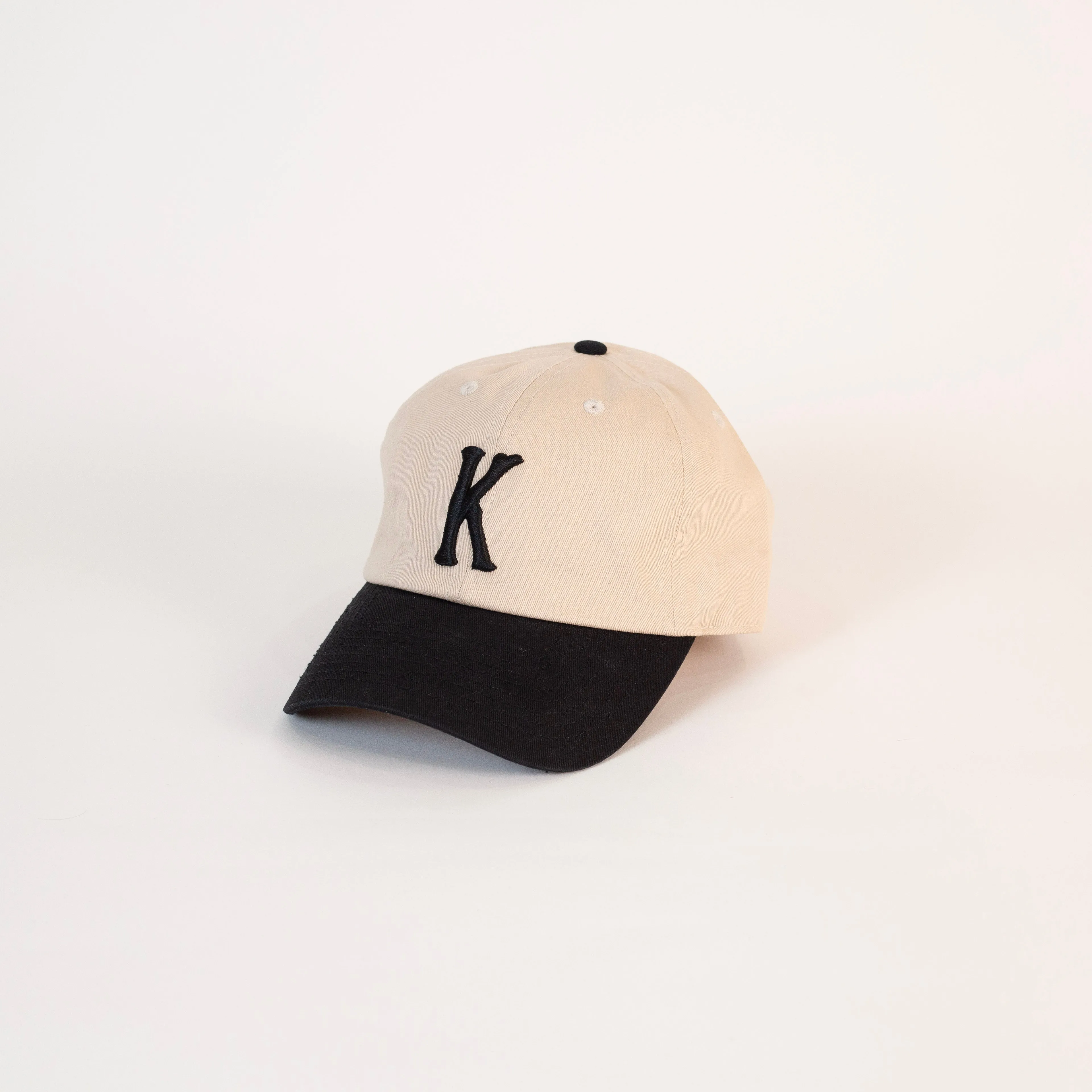 Letter Dad Hat (Cream   Black)