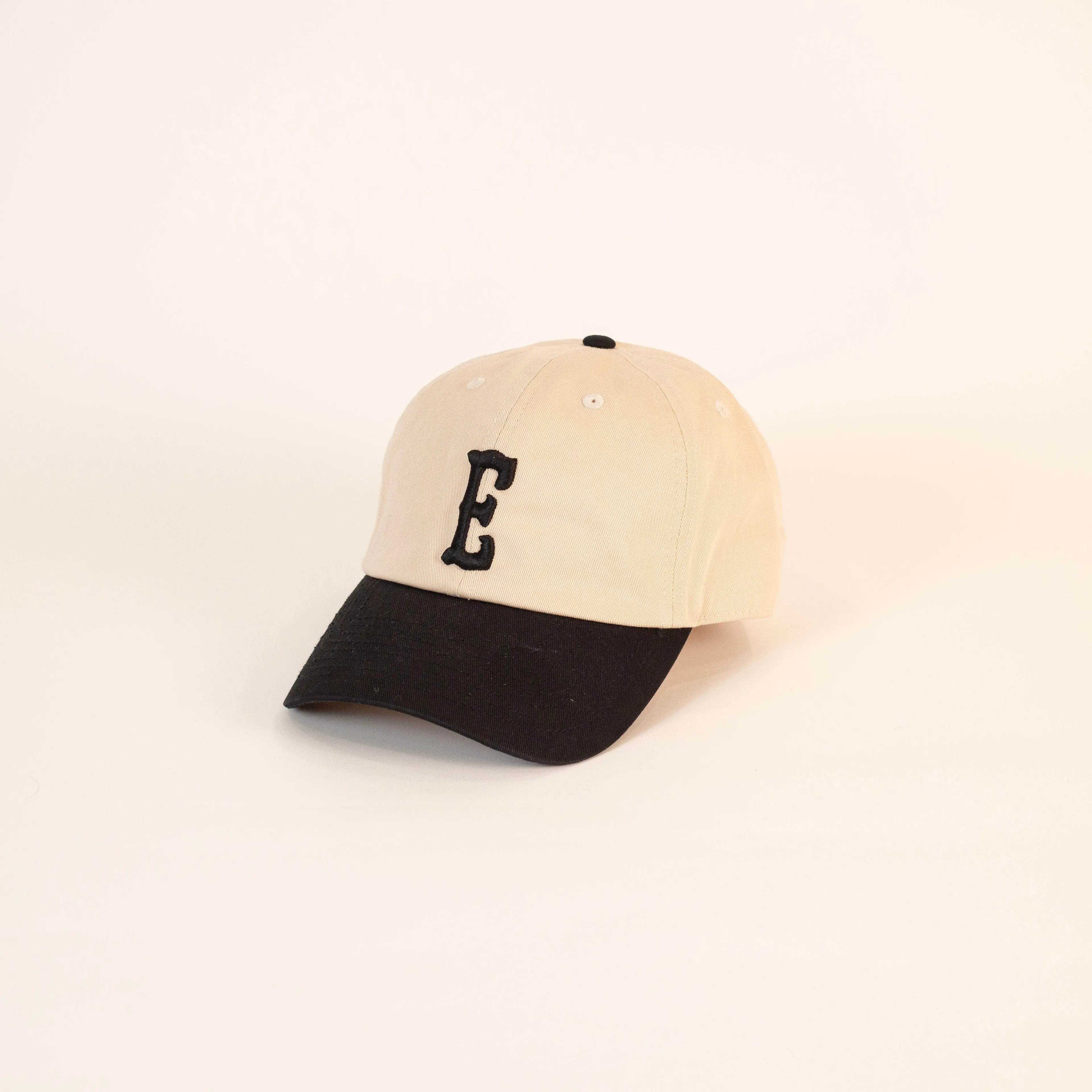 Letter Dad Hat (Cream   Black)