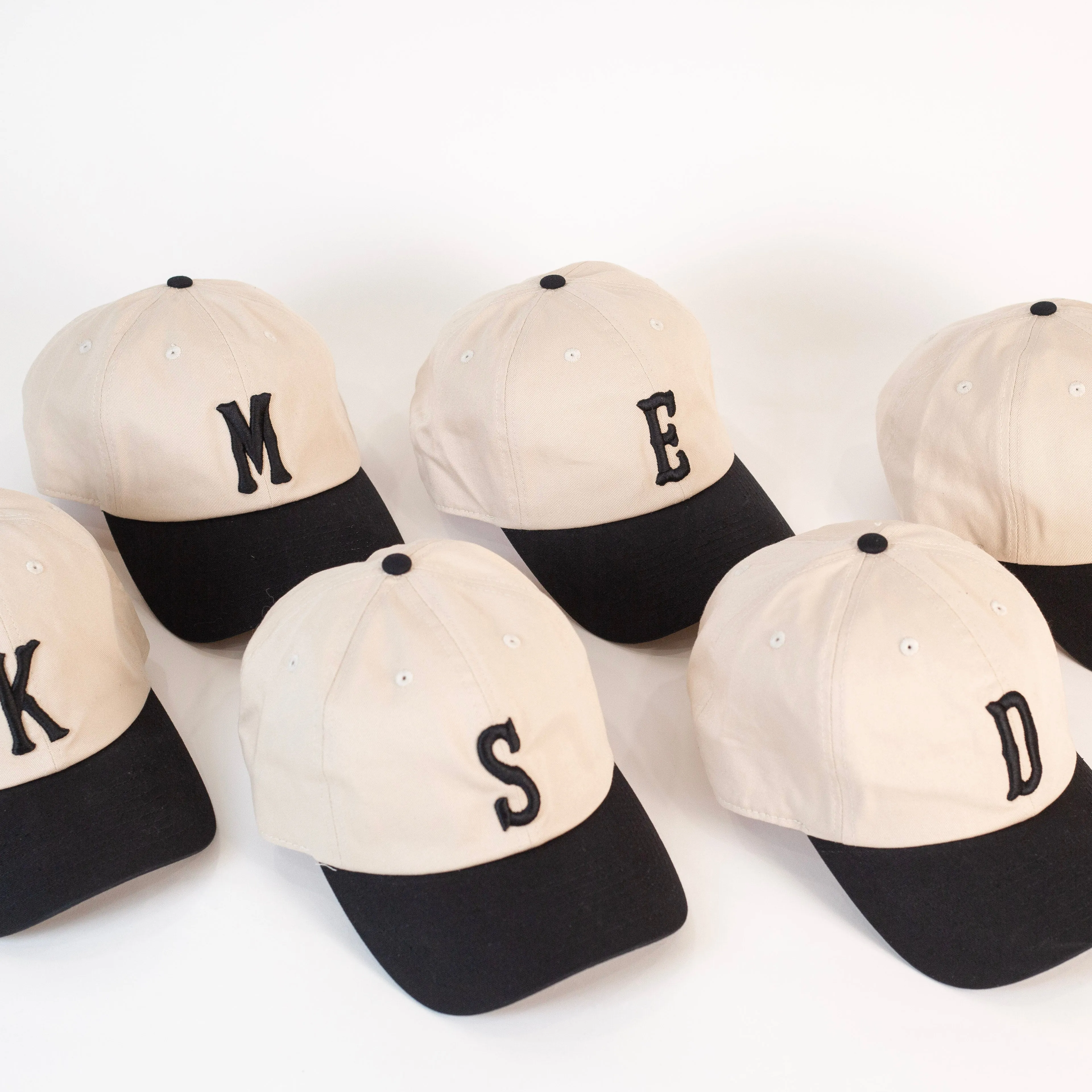 Letter Dad Hat (Cream   Black)