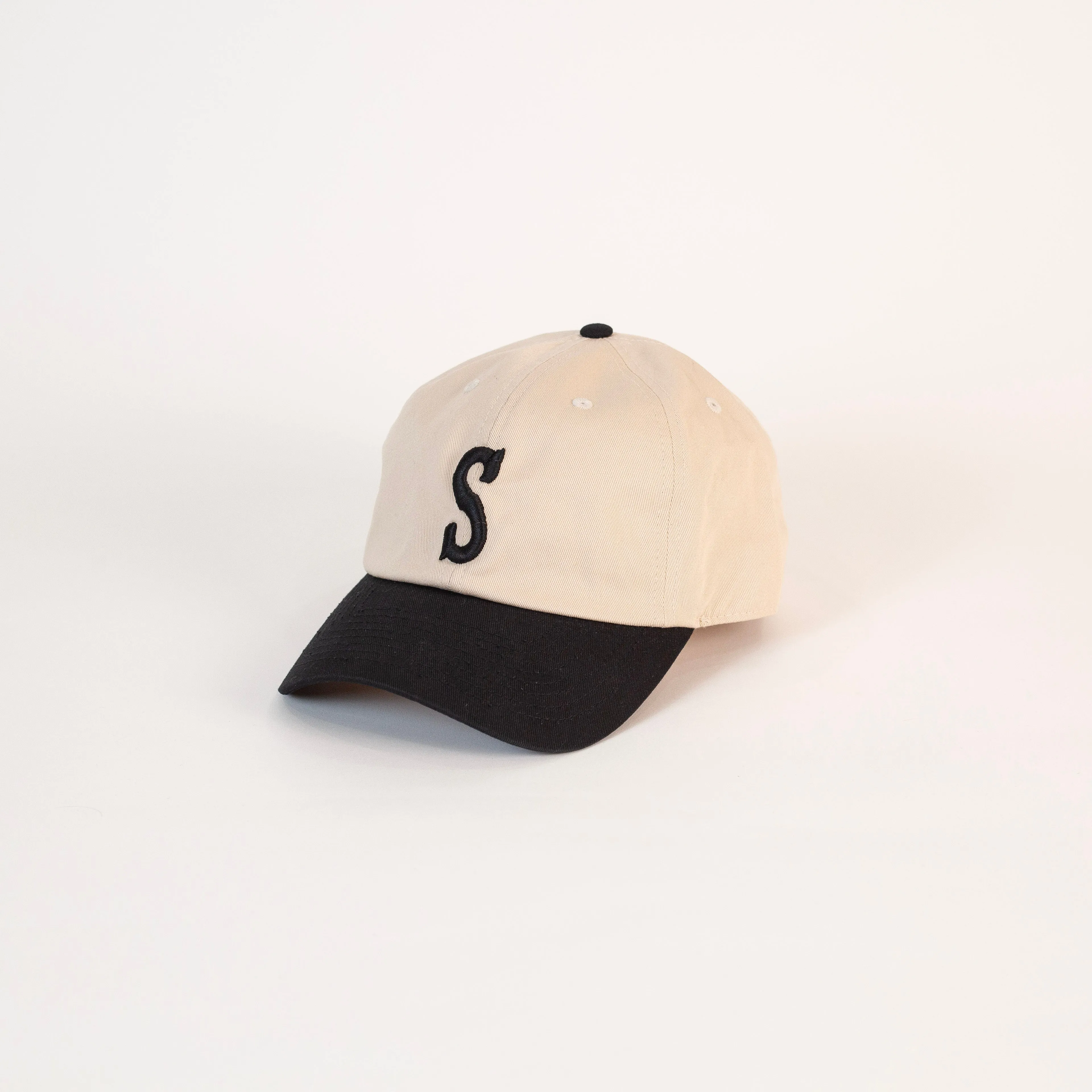 Letter Dad Hat (Cream   Black)