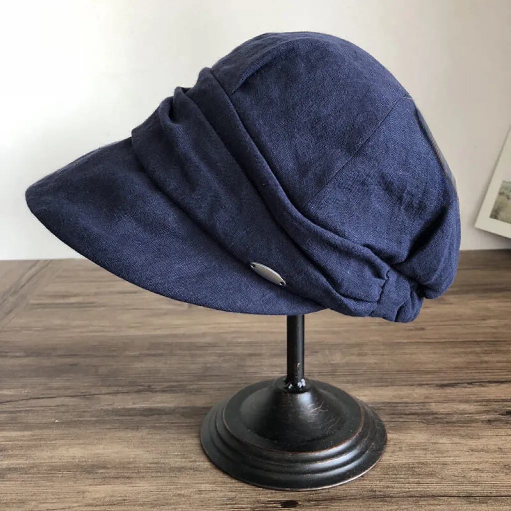 Light Weight Linen Newsboy Hat