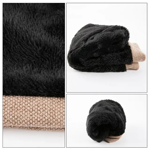 Men & Women Warm Winter Hats Beanie Cap Lined Knit Thick Hat ZB095