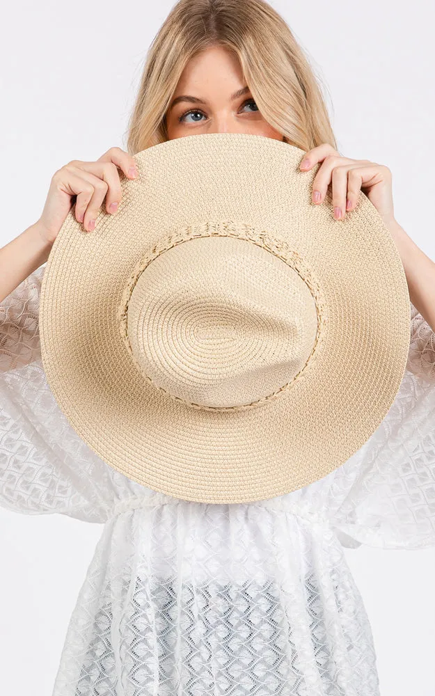 MH0205 PAPER STRAW BRAID SUN HAT