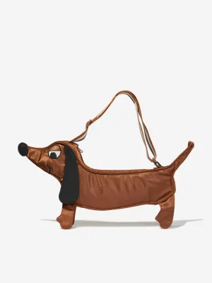 Mini Rodini Kids Dog Crossbody Bag in Brown (46cm)