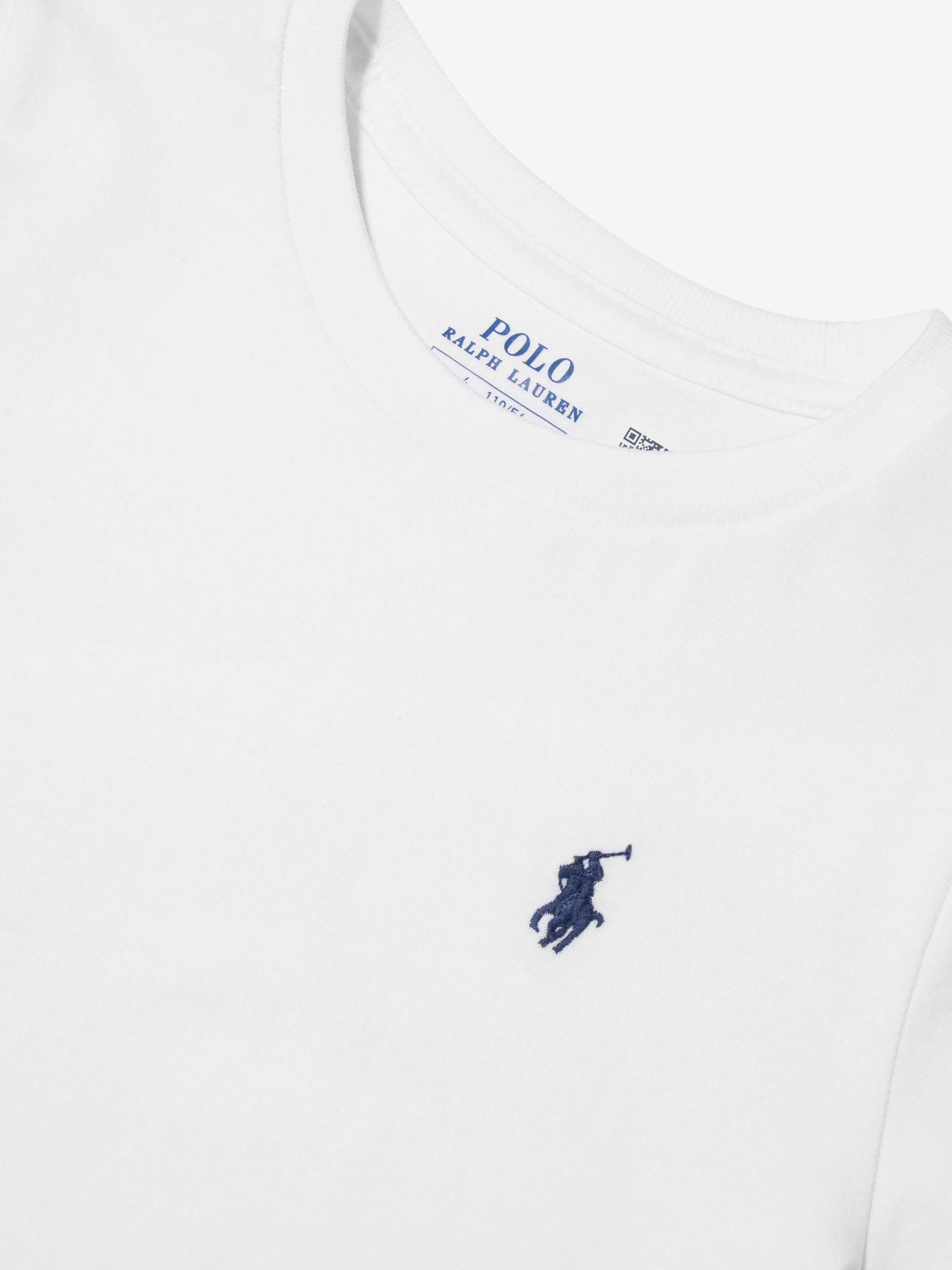 Ralph Lauren Girls Logo T-Shirt in White