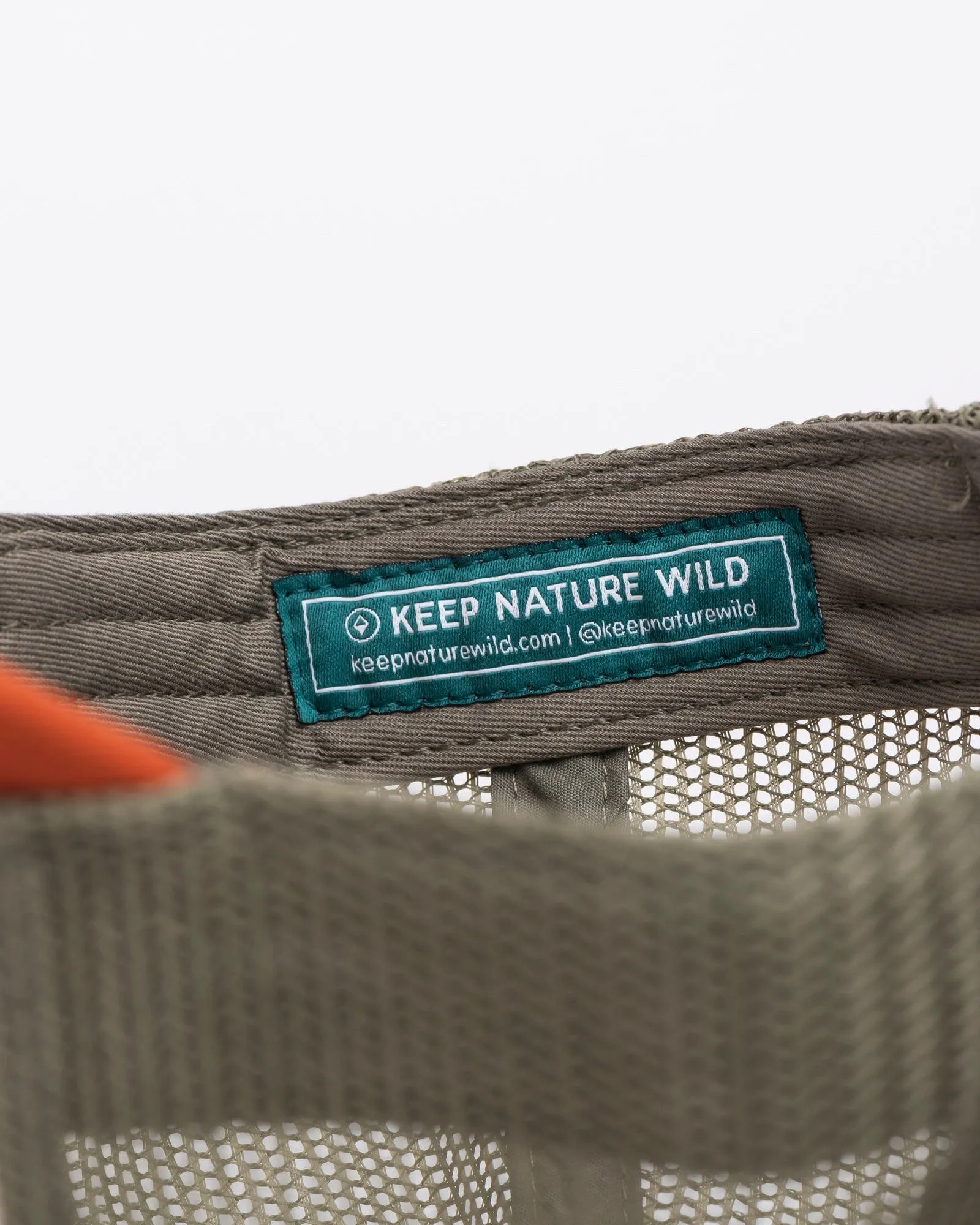 Retro Pines Trucker Hat | Olive/Beige/Copper