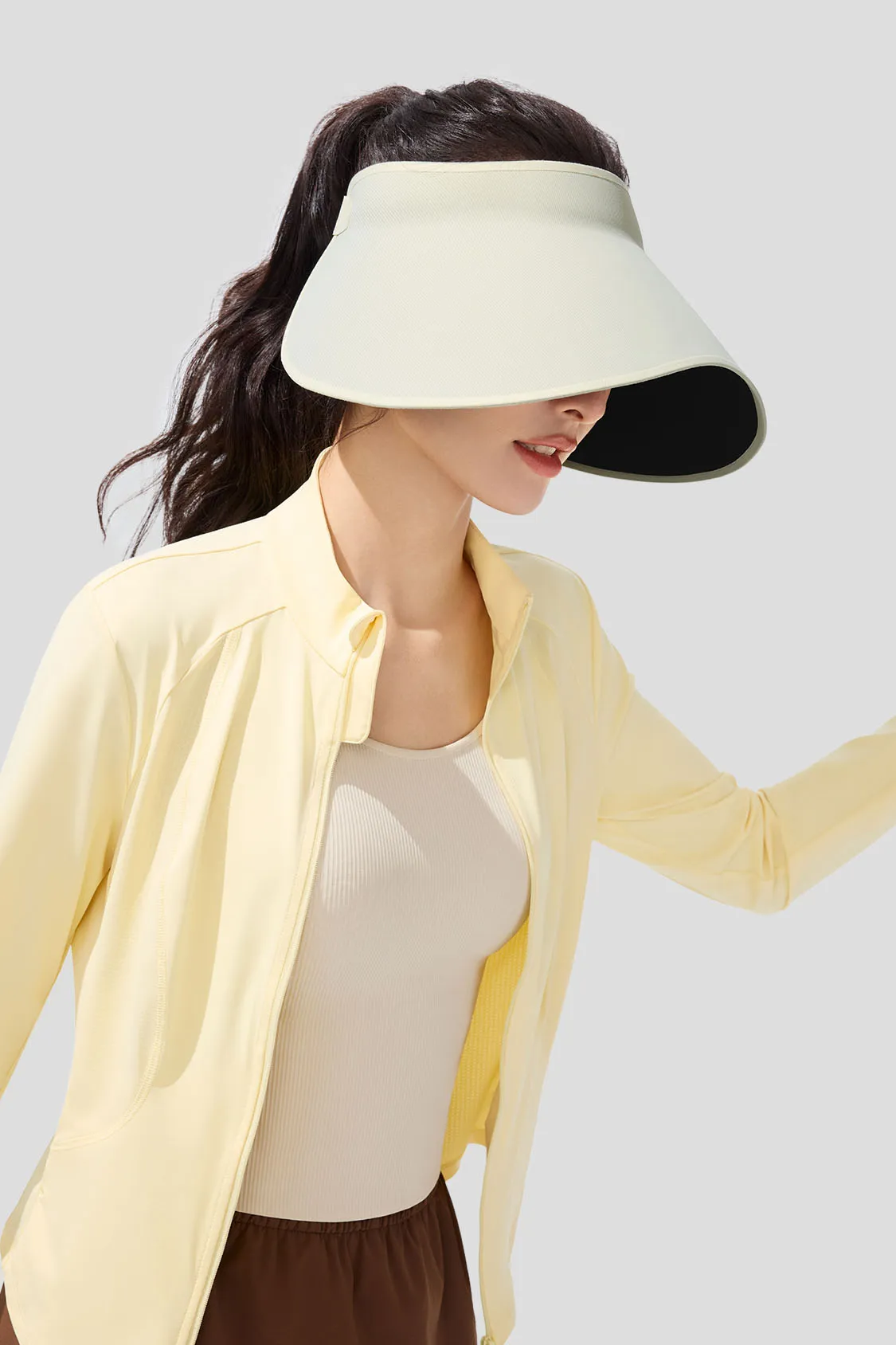 Roll - Women's Wide Brim Topless Sun Hat UPF50 