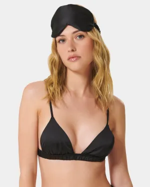 Saskia Luxury Satin Eye Mask Set Black 